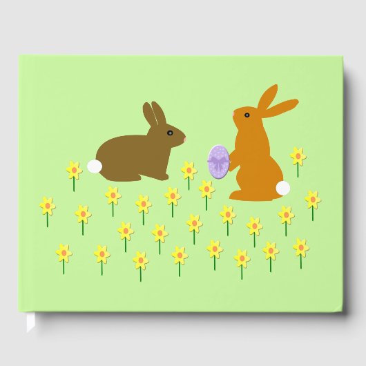 Paasbundels en deaffodils gastenboek (Voorkant)