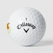 Paasbundels en deaffodils golfballen (Logo)