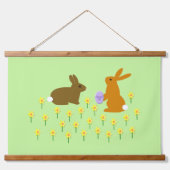 Paasbundels en deaffodils hangend wandkleed (Voorkant)