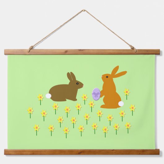 Paasbundels en deaffodils hangend wandkleed (Voorkant)