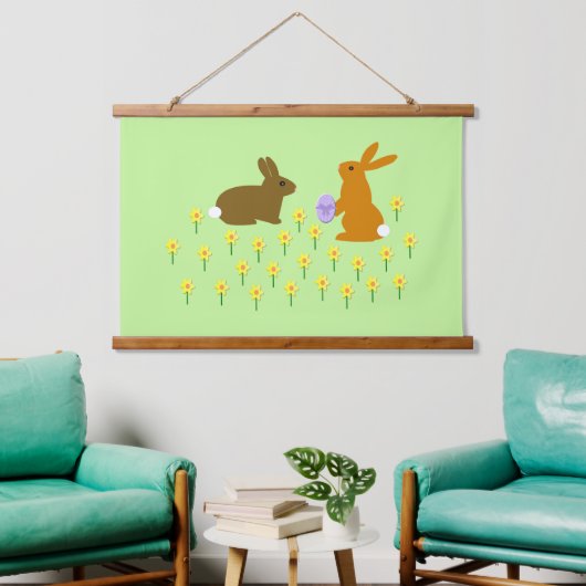 Paasbundels en deaffodils hangend wandkleed (Woonkamer)