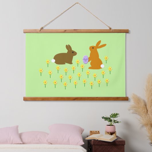 Paasbundels en deaffodils hangend wandkleed (Slaapkamer)