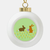 Paasbundels en deaffodils keramische bal ornament (Voorkant)