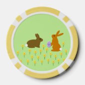Paasbundels en deaffodils poker chips (Achterkant)