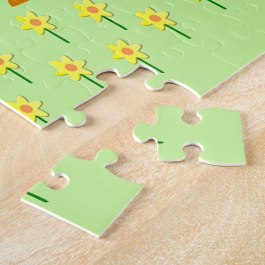 Paasbundels en deaffodis Jigzaag Puzzle Legpuzzel (Zijkant)