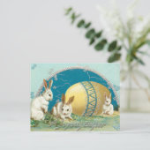  paasbundels en gedecorbeerde eieren feestdagenkaart (Staand voorkant)