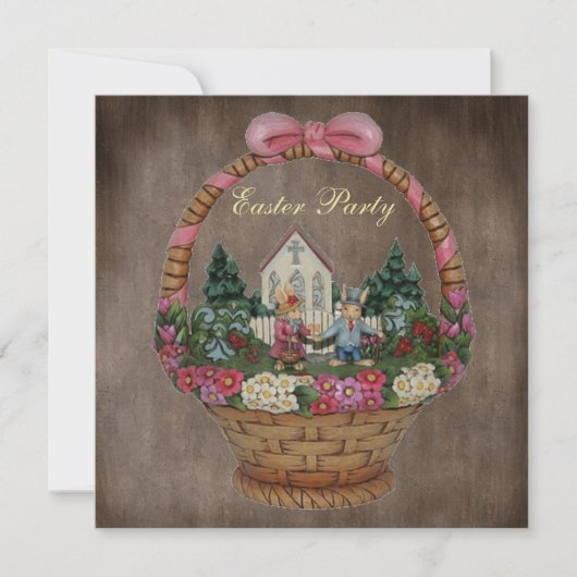 Paasbundels en kerkpaaspartij kaart (Voorkant)