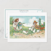 paasbundels en kinderen briefkaart (Voorkant / Achterkant)