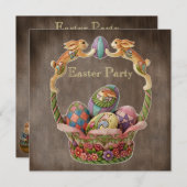  paasbundels en paaspartij kaart (Voorkant / Achterkant)