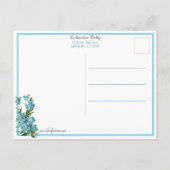  paasbundels en vergeet-me-nots briefkaart (Achterkant)