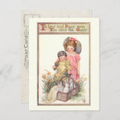  paasbundels en vredesboodschap briefkaart (Voorkant / Achterkant)