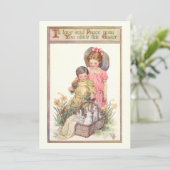 paasbundels en vredesboodschap feestdagenkaart (Staand voorkant)