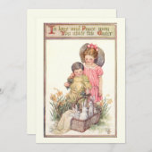 paasbundels en vredesboodschap feestdagenkaart (Voorkant / Achterkant)