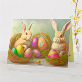 paasbundels in Collectie van mandjes Kaart (Gele Bloem)