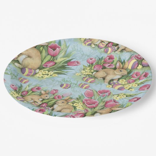 paasbundels in de tuin met sleepboten papieren bordje (Gekanteld)