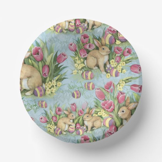 paasbundels in de tuin met sleepboten papieren kommen (Voorkant)