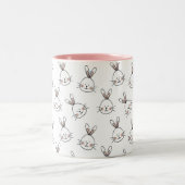 Paasbundels in wit tweekleurige koffiemok (Center)