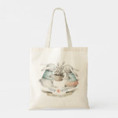 Paasbundels met paasmandje tote bag (Achterkant)