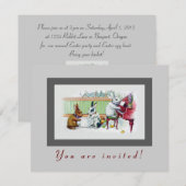 Paasbundels —  paaspartij kaart (Voorkant / Achterkant)