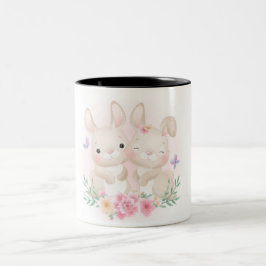 paasbundels tweekleurige koffiemok
