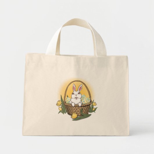 paasbundeltje Canvas tas paasbunny Shopping Bag (Voorkant)