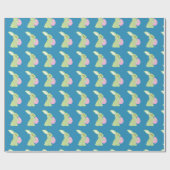 paasbunkerpapier cadeaupapier (Vlak)