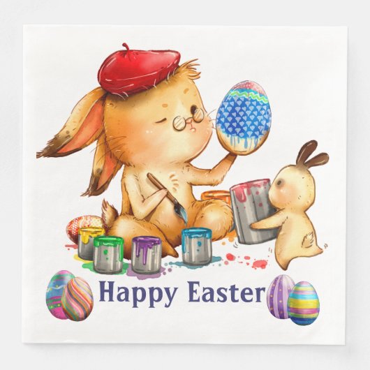 Paasbunkerpapier — diners servet (Voorkant)