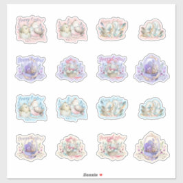 PaasBunnies - beugels van eieren Sticker