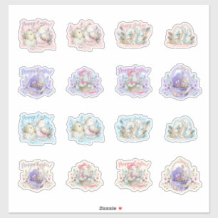 PaasBunnies - beugels van eieren Sticker