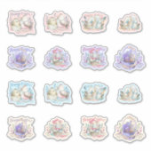 PaasBunnies - beugels van eieren Sticker (Voorkant)