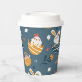 PaasBunnies, Chicken, Baskets en Flowers Papieren Bekers