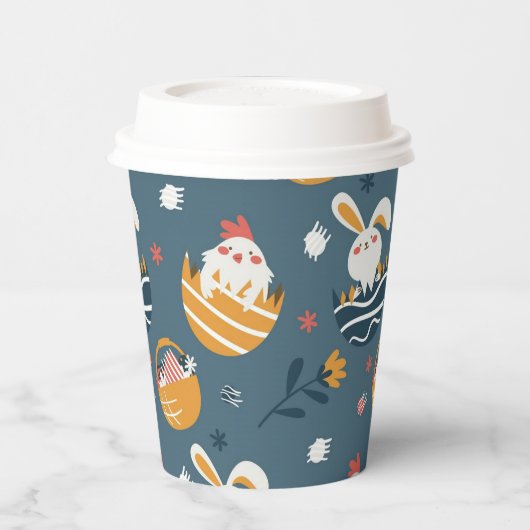 PaasBunnies, Chicken, Baskets en Flowers Papieren Bekers (Links)