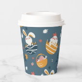 PaasBunnies, Chicken, Baskets en Flowers Papieren Bekers
