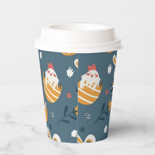 PaasBunnies, Chicken, Baskets en Flowers Papieren Bekers (Rechts)