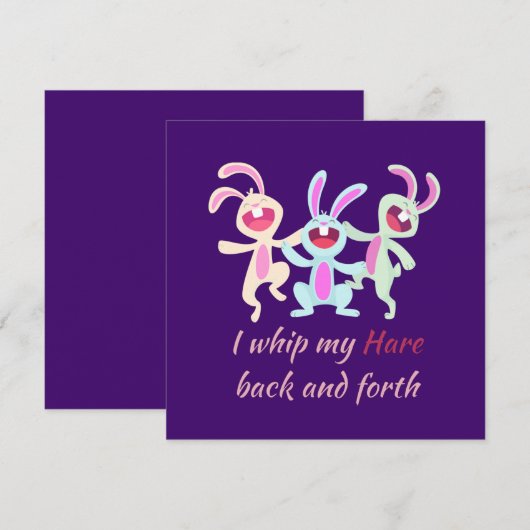 PaasBunnies Dance, zwaait mijn haar heen en weer (Voorkant / Achterkant)