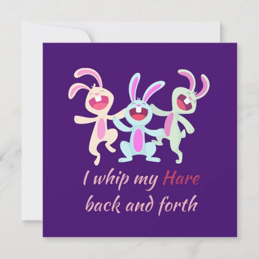 PaasBunnies Dance, zwaait mijn haar heen en weer (Voorkant)