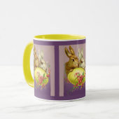 PaasBunnies en Mok van eitjes met  koffie (Voorkant links)