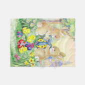 Paasbunnies Fleece Deken (Voorkant (Horizontaal))