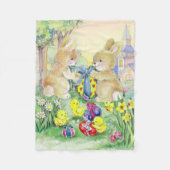 Paasbunnies Fleece Deken (Voorkant)