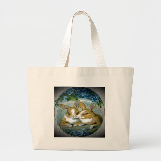 paasbunnies getextureerd Afbeelding, ZSSG Grote Tote Bag (Voorkant)