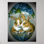paasbunnies getextureerd Afbeelding, ZSSG Poster (Voorkant)