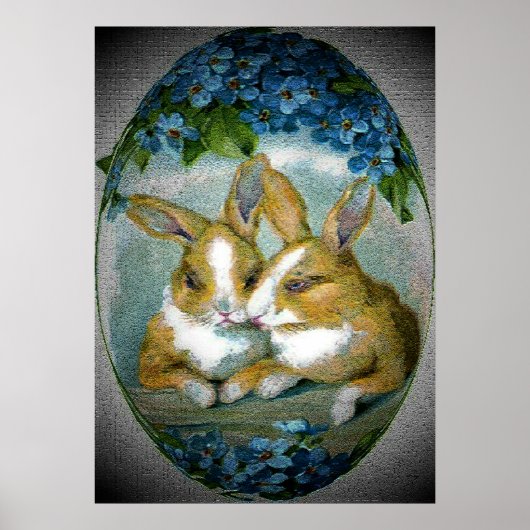  paasbunnies getextureerd Afbeelding, ZSSG Poster (Voorkant)