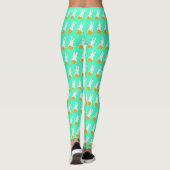 paasbunnies met een korf eieren leggings (Achterkant)