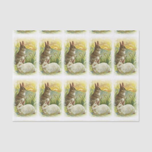 PaasBunnies op zonsopgang Tissuepapier (Voorkant)