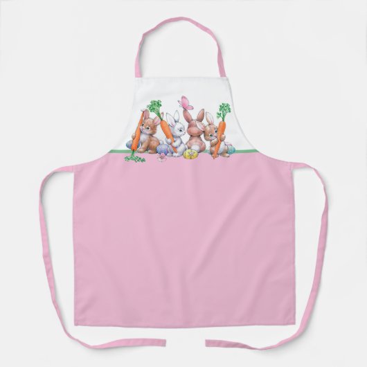 paasbunnies schort (Voorkant)