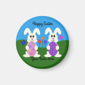 PaasBunny #5 Ronde Magnet (Voorkant)
