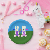 PaasBunny #6-Borden Papieren Bordje (Feest)