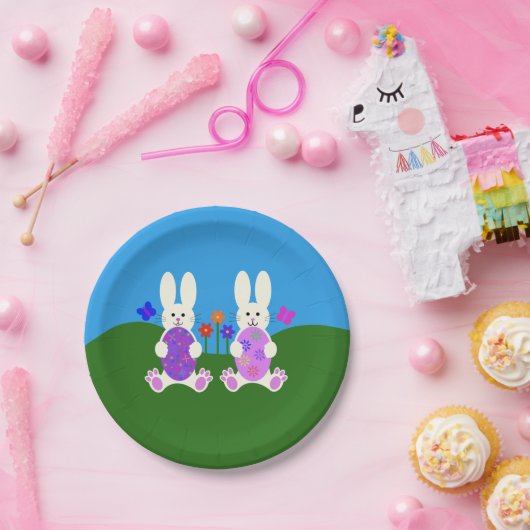 PaasBunny #6-Borden Papieren Bordje (Feest)