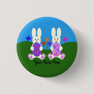 Paasbunny #6 Button
