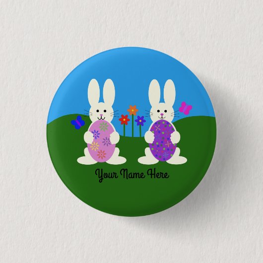 Paasbunny #7 Button (Voorkant)